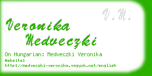 veronika medveczki business card